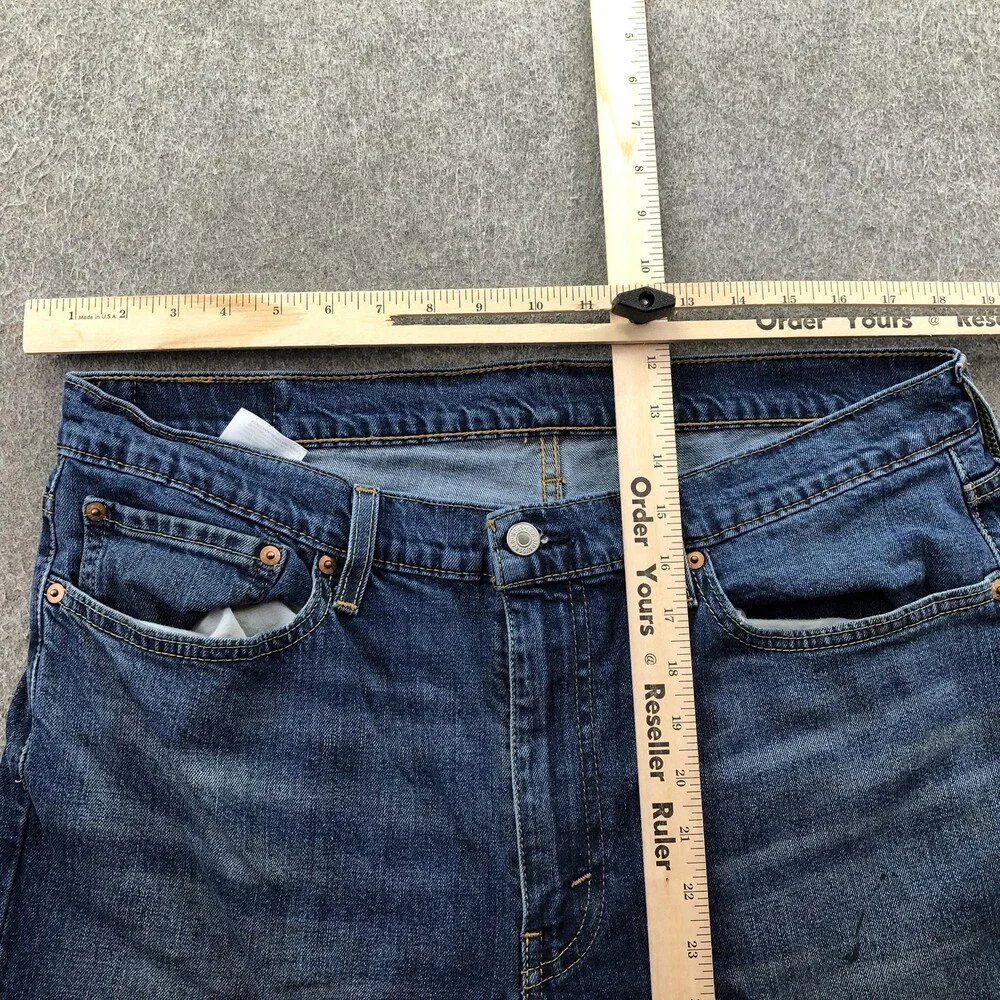 Levis 514 Jeans Mens 36x32 Blue Medium Wash Regular Straight Denim Pants Casual